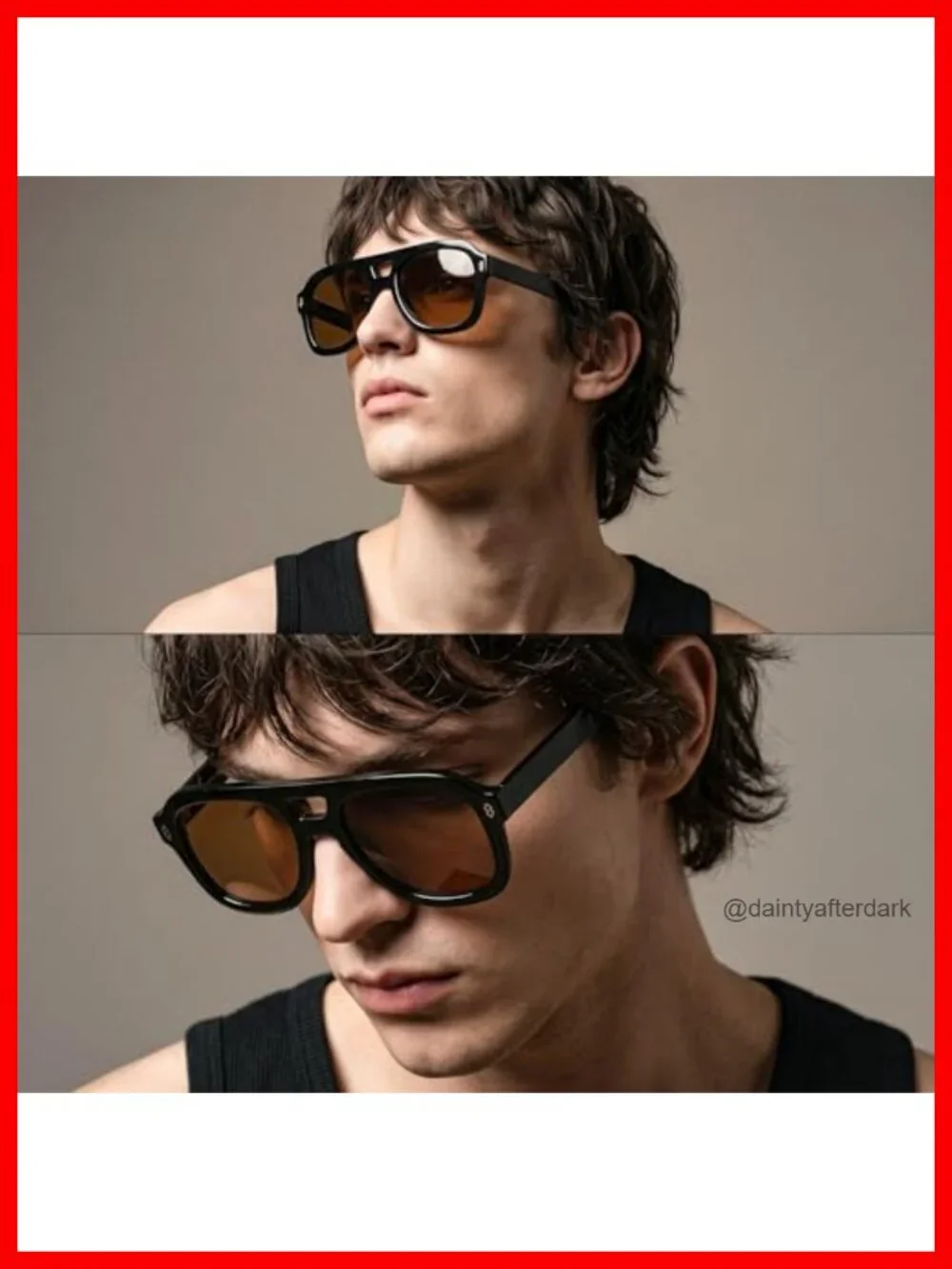 Retro Thick Aviator Sunglasses for Women Men, Vintage Large Square Shades